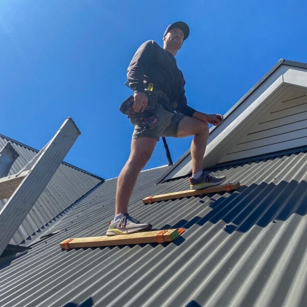 ranga grips steep roof